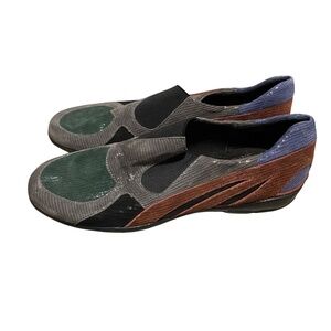 Vaneli Sport Women's 7M Multi-Color Textured Leather Suede Slip On Shoes